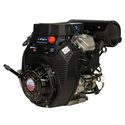 Двигатель Lifan LF2V78F-2A PRO(New), 27 л.с. D25, 3А, датчик давл./м, м/рад-р, ручн.+электр. запуск