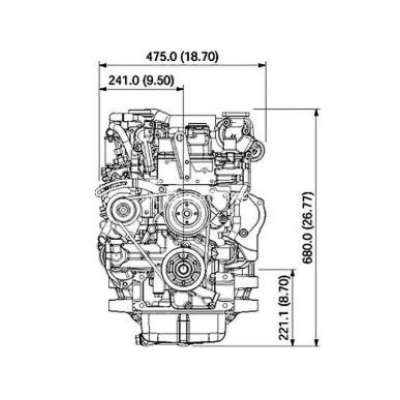 Двигатель дизельный Kubota Super 07 V2607 CR-E